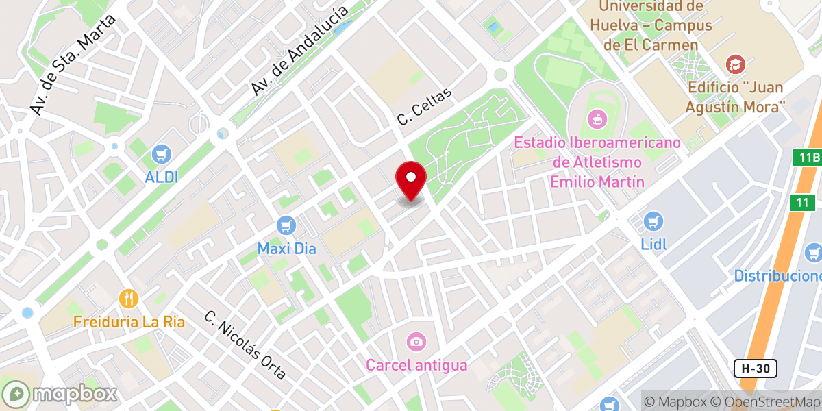 Map showing location of Parroquia de los Santos Cirilo Y Metodio