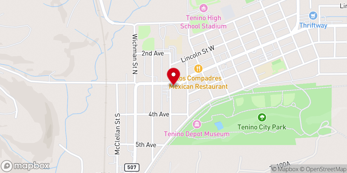 Map showing location of Crossroads Community Church Of God