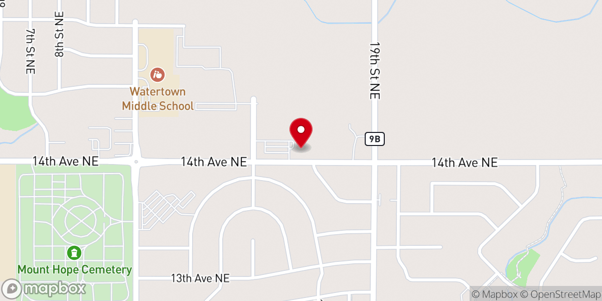 Map showing location of Hosanna Lutheran Church, LCMC