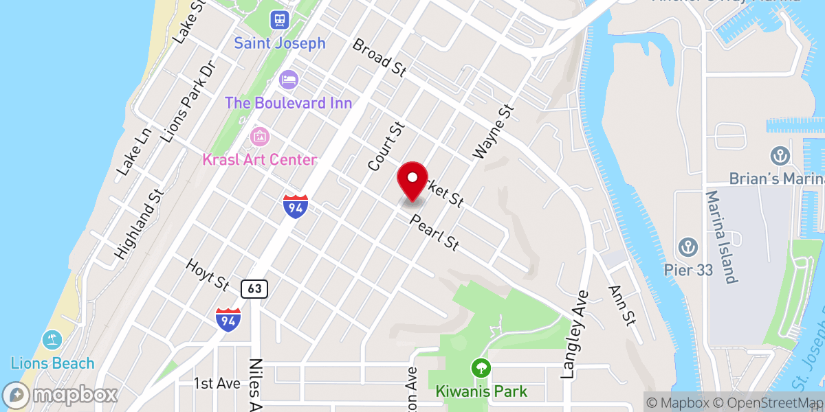 Map showing location of The Shore Church