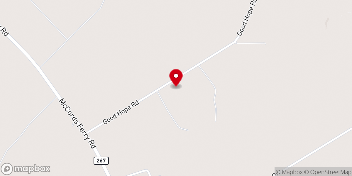 Map showing location of Haynes Chapel AME Church