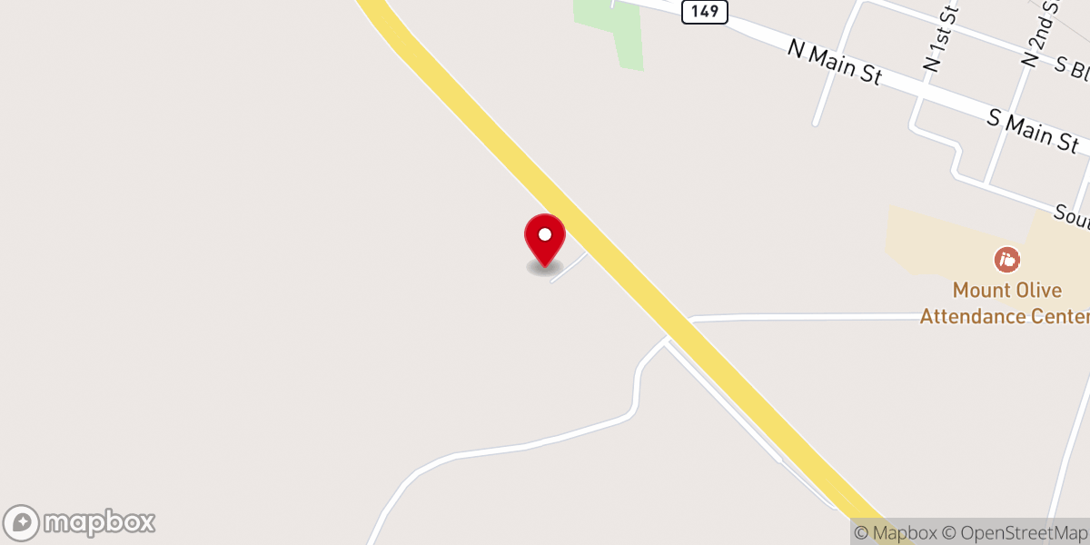 Map showing location of Galilee Missionary Baptist Church