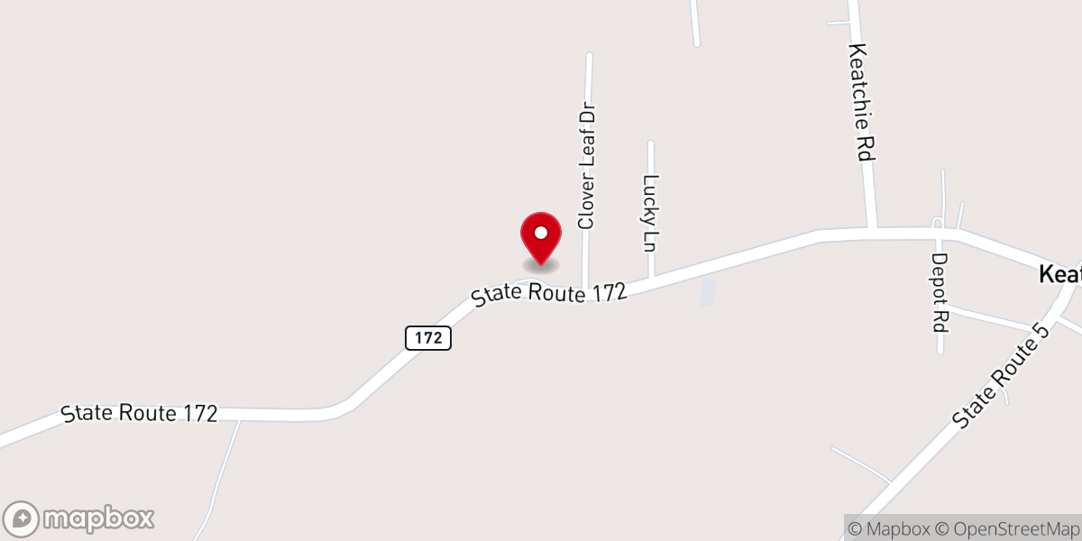 Map showing location of Good Hope Baptist Church