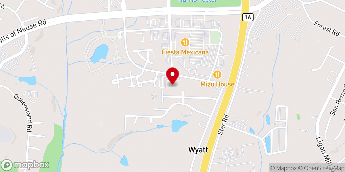 Map showing location of Wakefield United Methodist Church