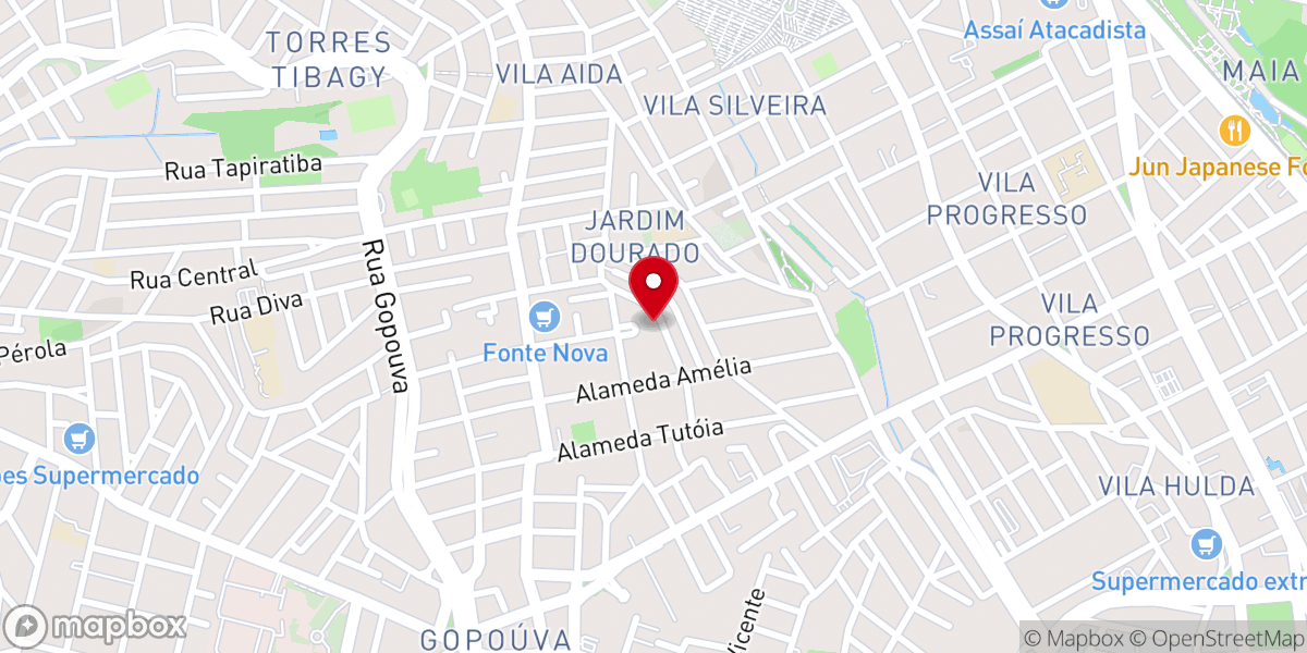Map showing location of Paróquia Santo Antônio De Gopoúva - Diocese de Guarulhos (SP)