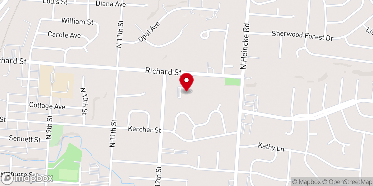 Map showing location of Miamisburg Church of the Nazarene