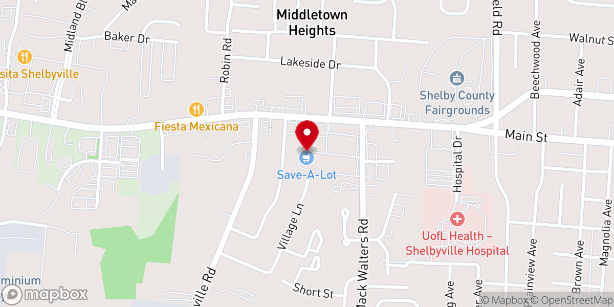Map showing location of Commission Church
