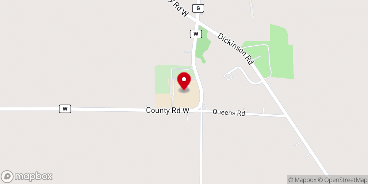 Map showing location of Zion Lutheran Church