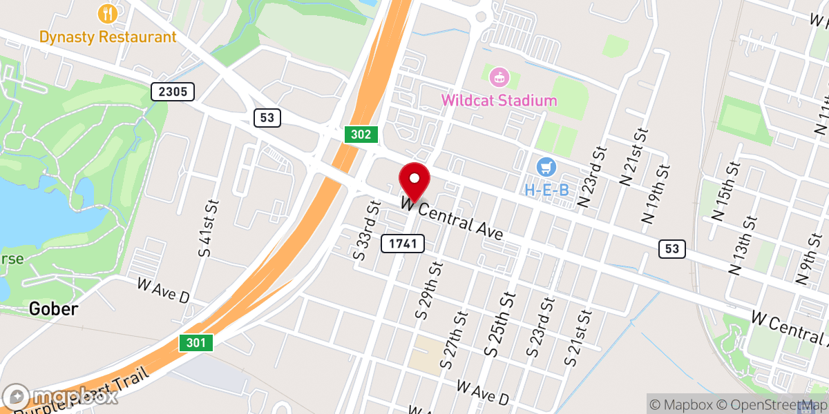 Map showing location of God's House Of Victory
