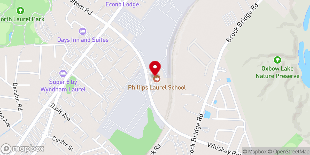 Map showing location of Loving Arms Christian Center