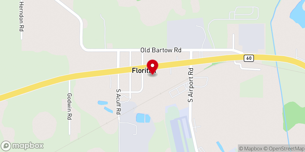 Map showing location of Bethel Baptist Church