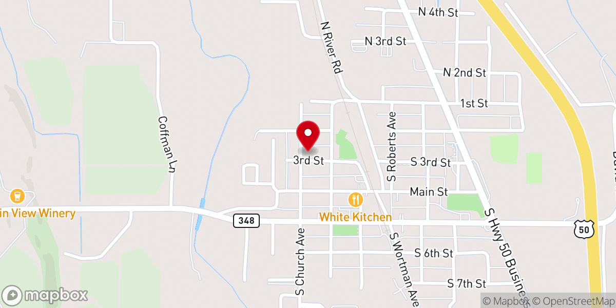 Map showing location of Olathe Hispanic SDA Church