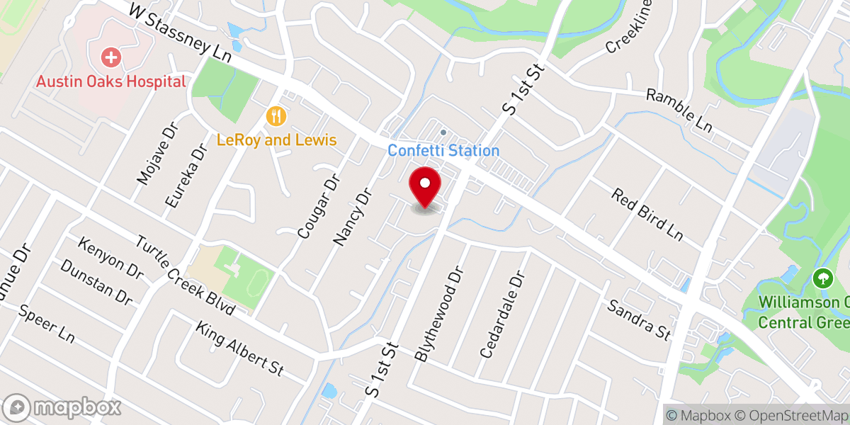 Map showing location of Fairview Baptist Church