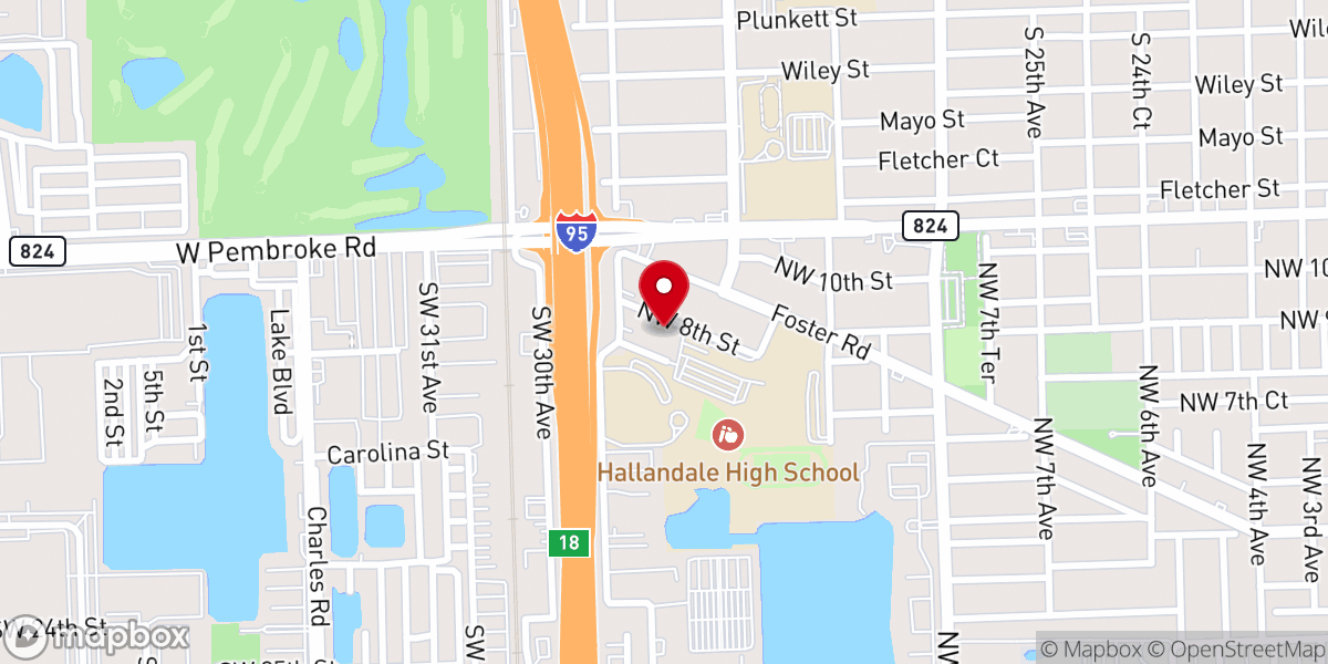 Map showing location of New Birth Faith Tabernacle Church