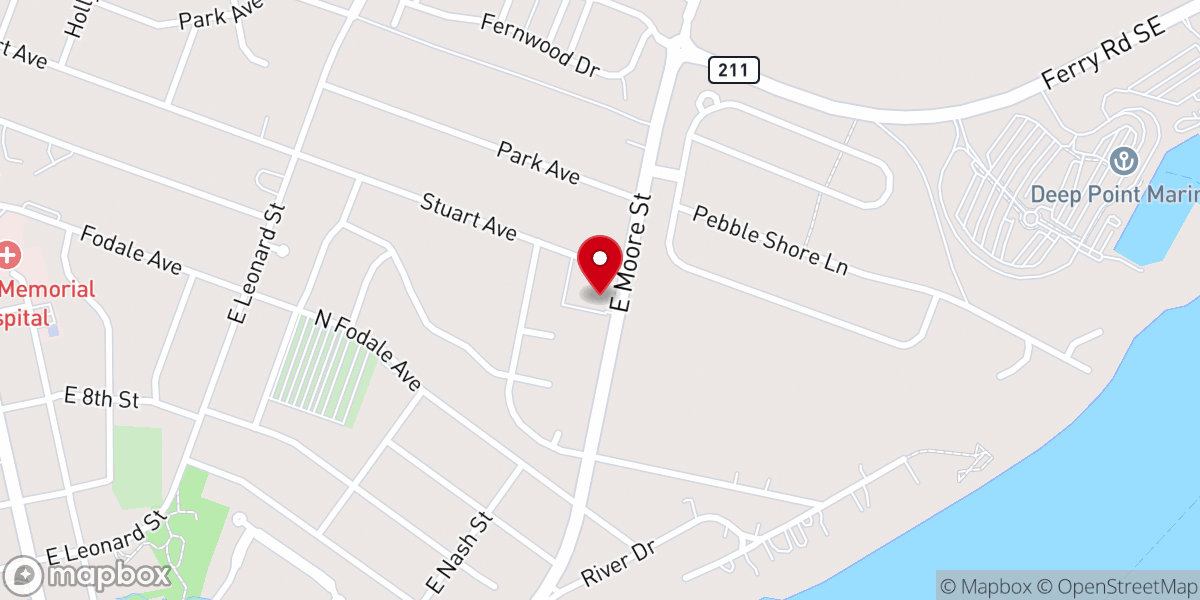 Map showing location of WW Studio @ Southport Presbyterian Church