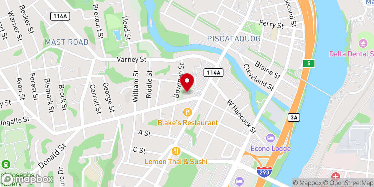 Map showing location of FaithBridge Church