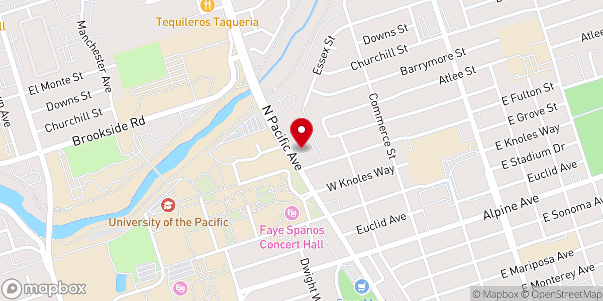 Map showing location of Central United Methodist Church