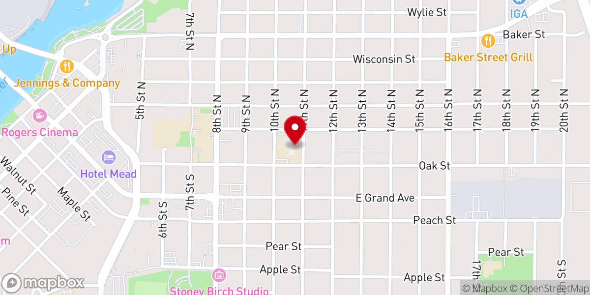 Map showing location of Immanuel Lutheran Church & School