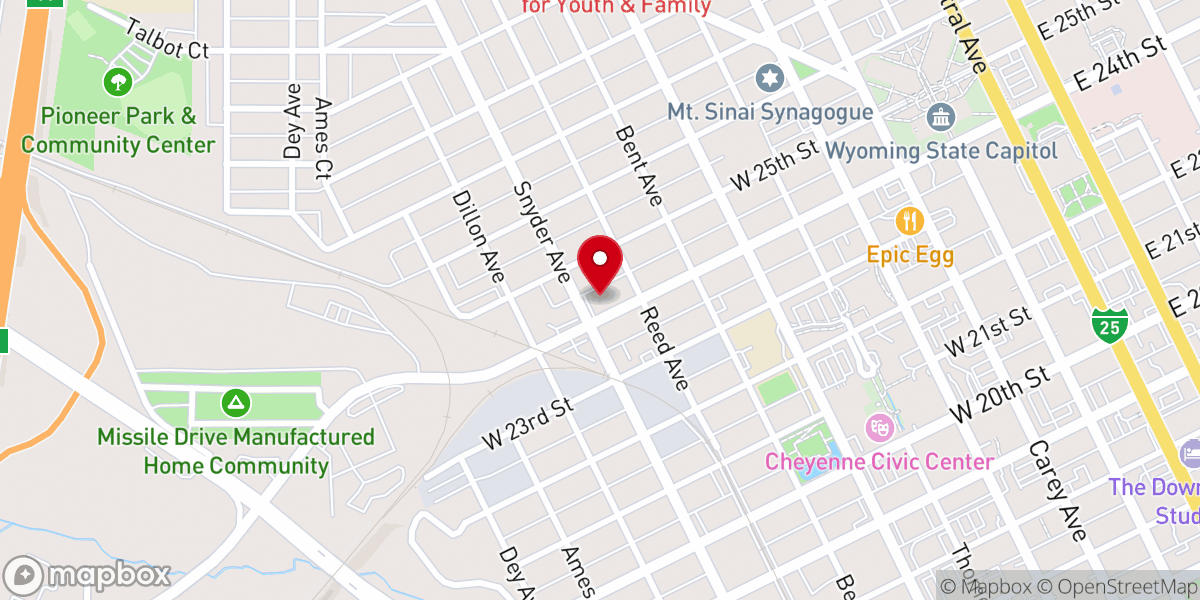 Map showing location of Second Baptist Church