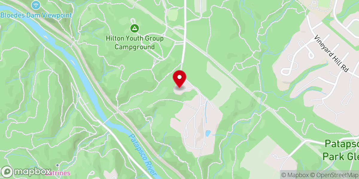 Map showing location of St Gabriel's Retreat House