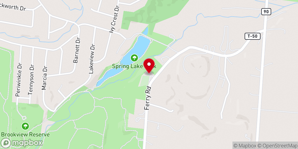 Map showing location of Fairview Primitive Baptist Church