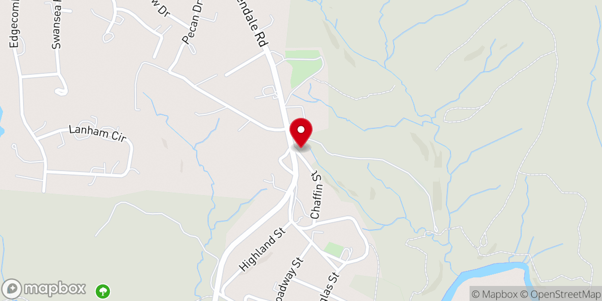 Map showing location of Living Waters Deliverance Center