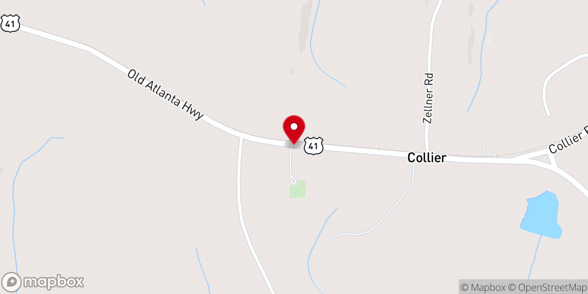 Map showing location of Wrights Grove Baptist Church