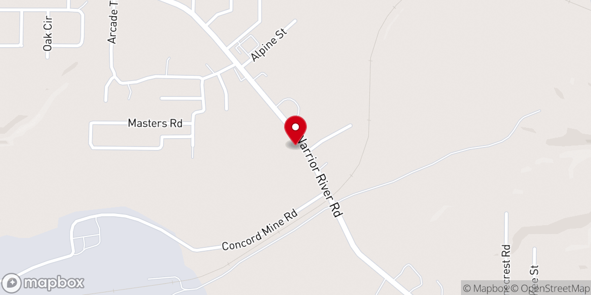 Map showing location of Earnest United Methodist Church