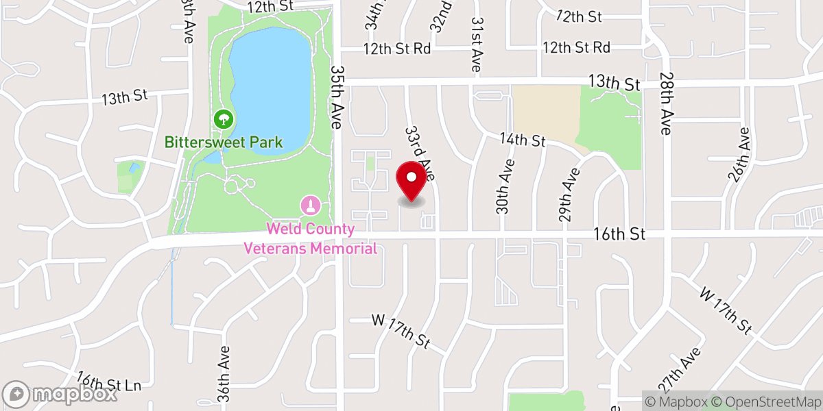 Map showing location of Sherwood Park Baptist Church