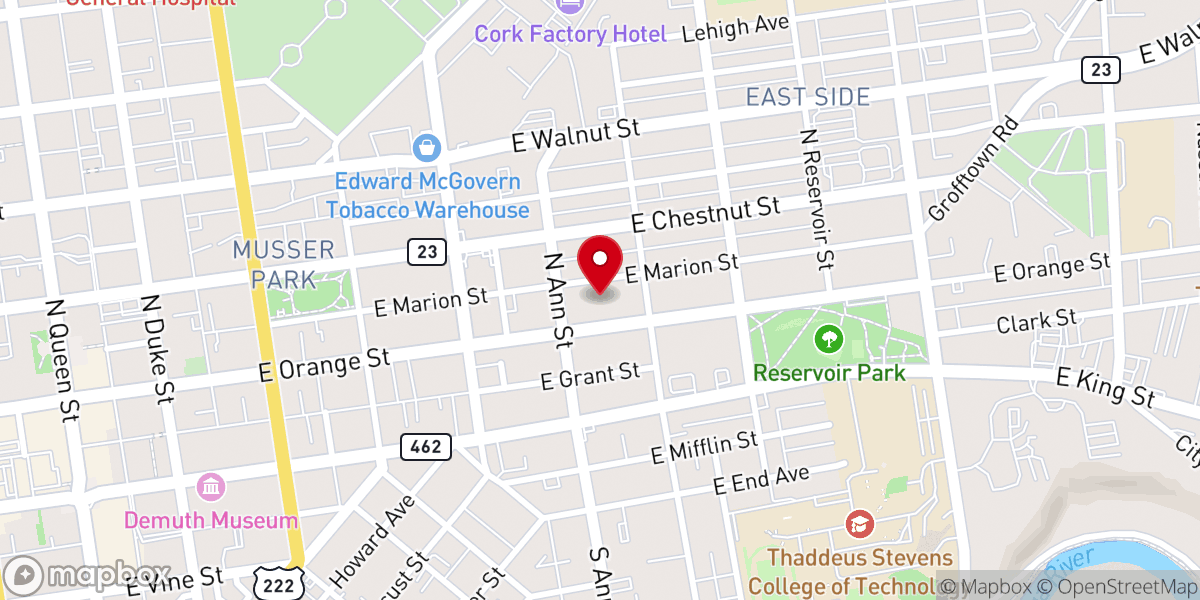 Map showing location of St Anthony's Religious Edu