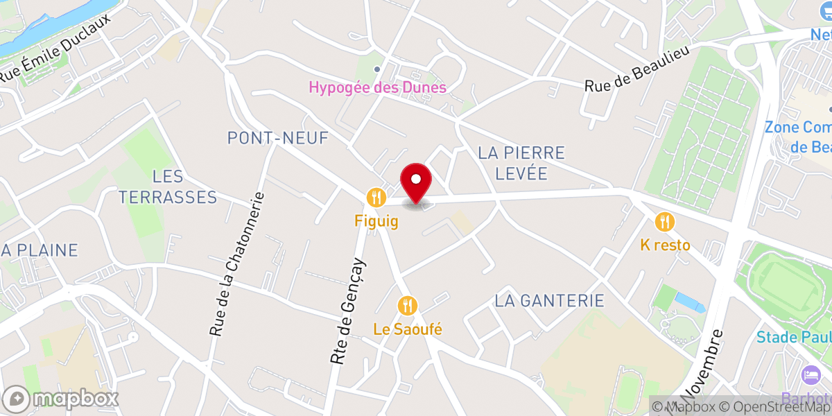 Map showing location of Paroisse ADP de Poitiers Est
