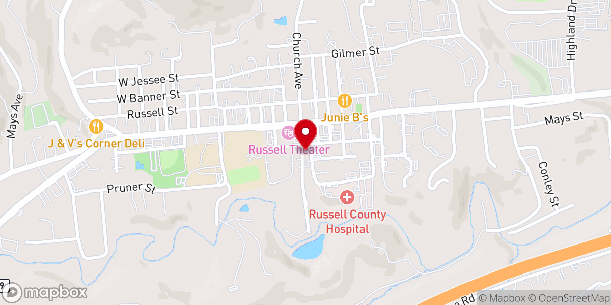 Map showing location of Lebanon Memorial United Methodist