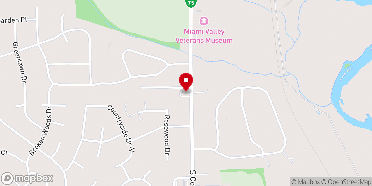Map showing location of Troy Freewill Baptist Church