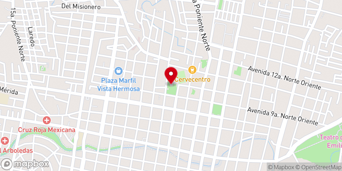 Map showing location of Iglesia del Niño de Atocha