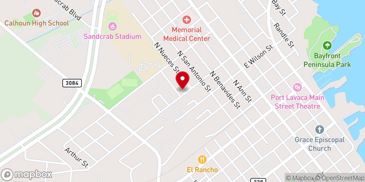 Map showing location of Iglesia de Cristo