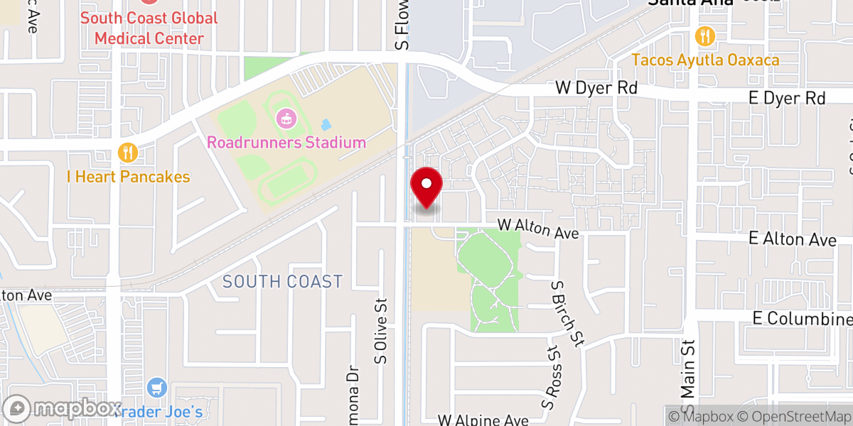 Map showing location of Turning Point Fellowship