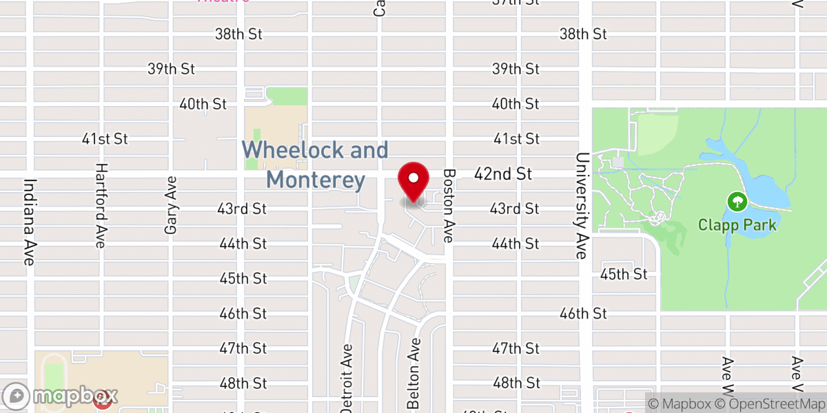 Map showing location of Calvary Chapel