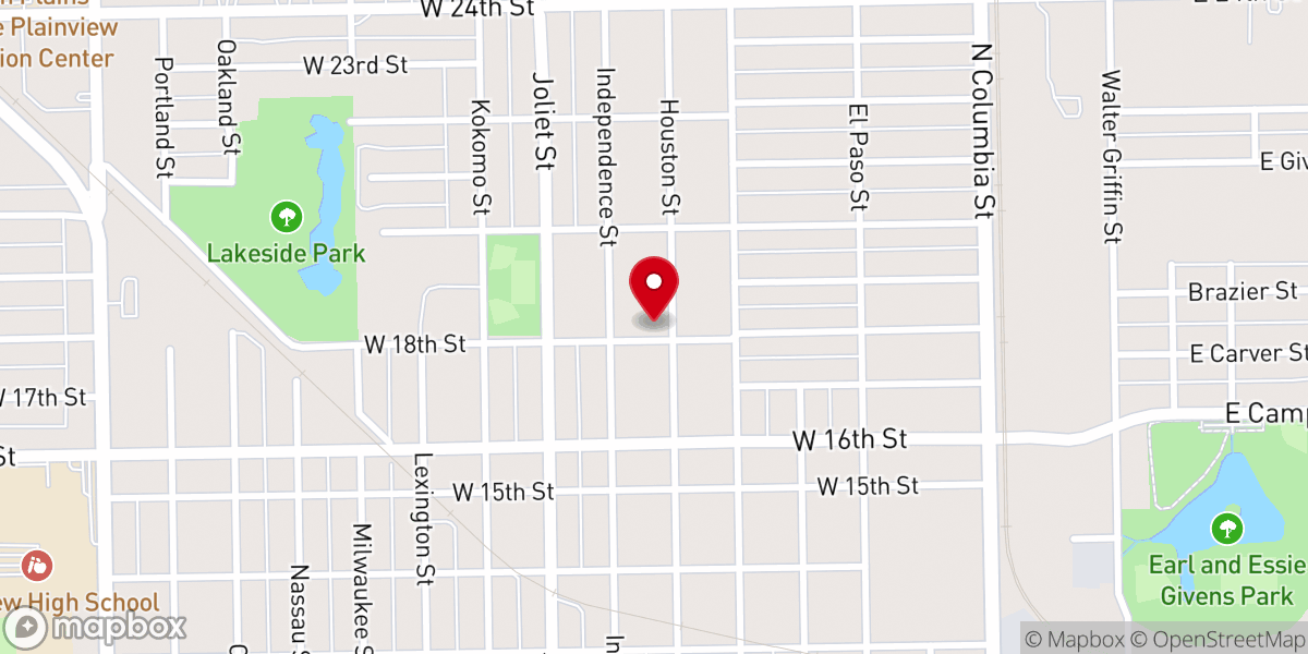 Map showing location of Revive Church Plainview