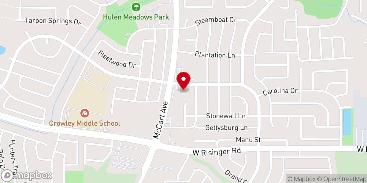 Map showing location of Abiding Faith Lutheran Church