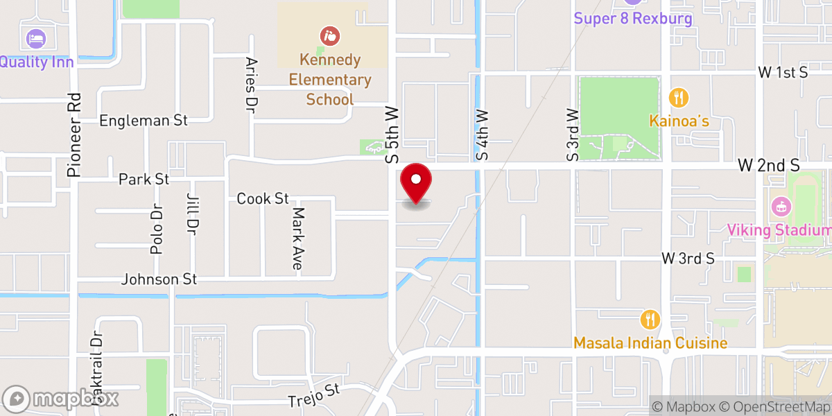 Map showing location of Real Deals - Rexburg, ID