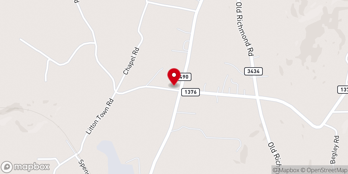 Map showing location of Faith Ministries Church