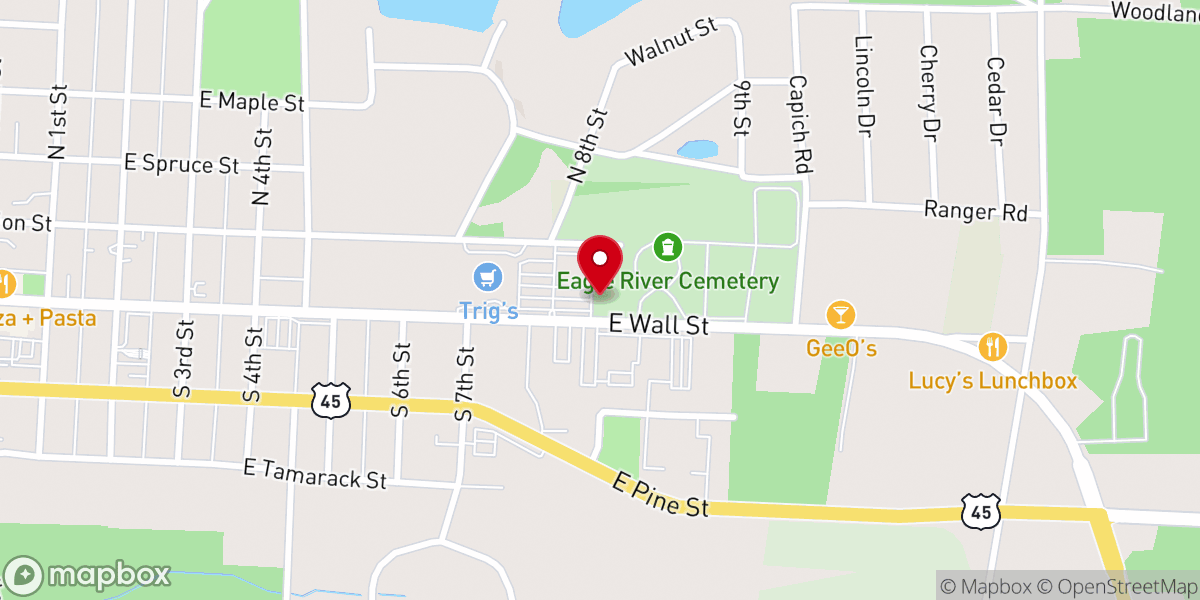 Map showing location of Rock Mission Center