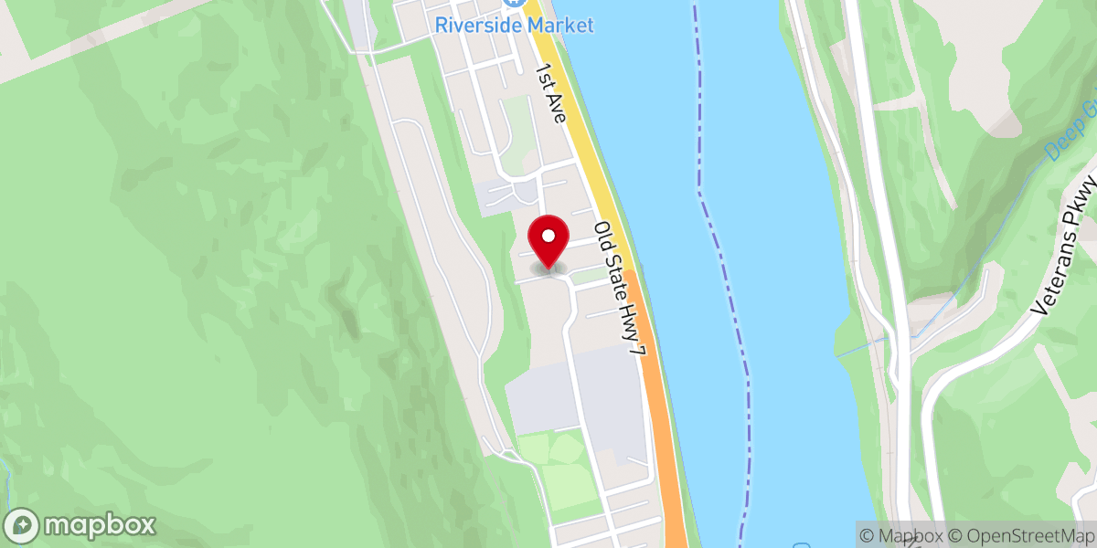 Map showing location of River Christian Fellowship Church