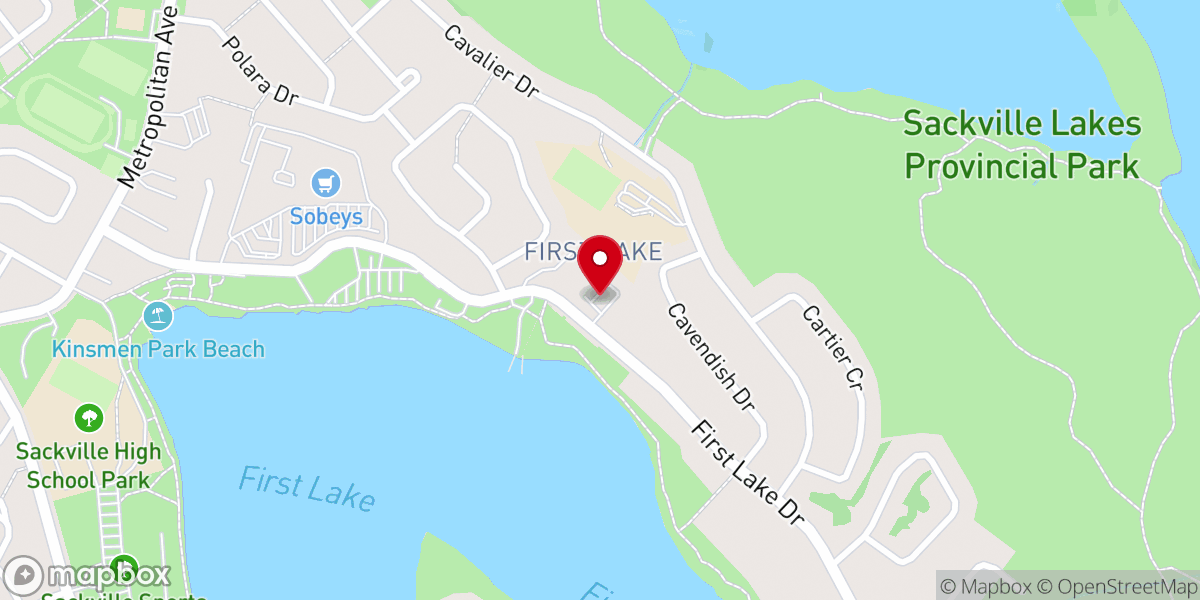 Map showing location of Saint Francis by the Lakes Anglican Church