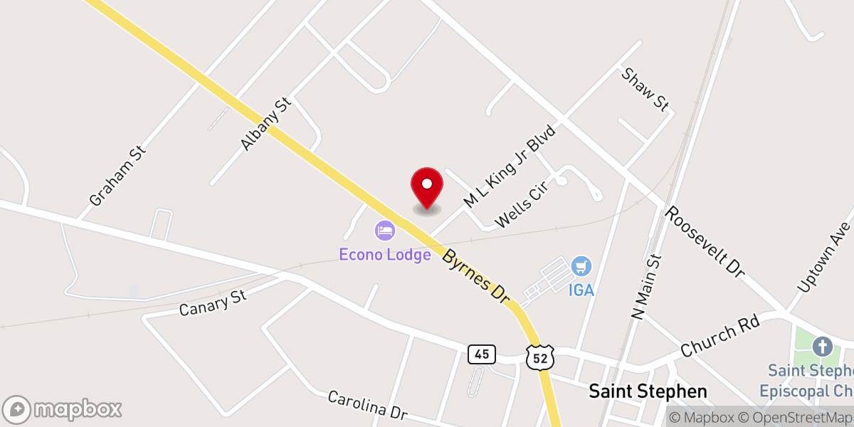 Map showing location of United States Postal Service