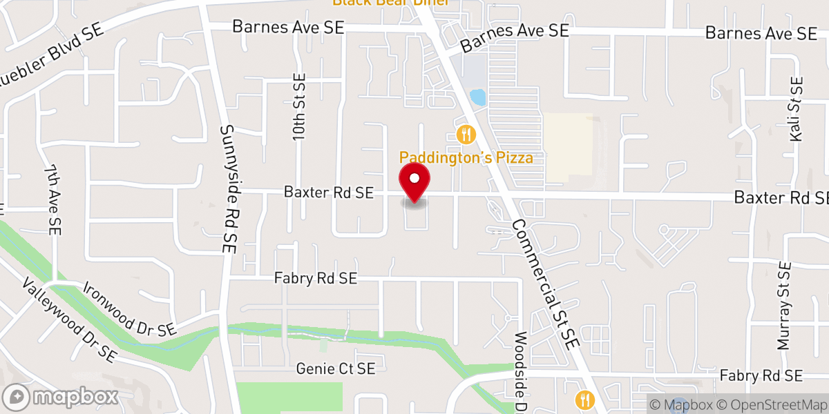 Map showing location of South Salem Friends Church