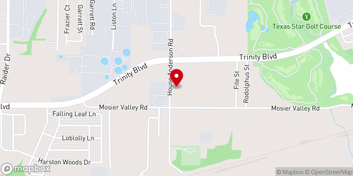Map showing location of St. John Missionary Baptist Church