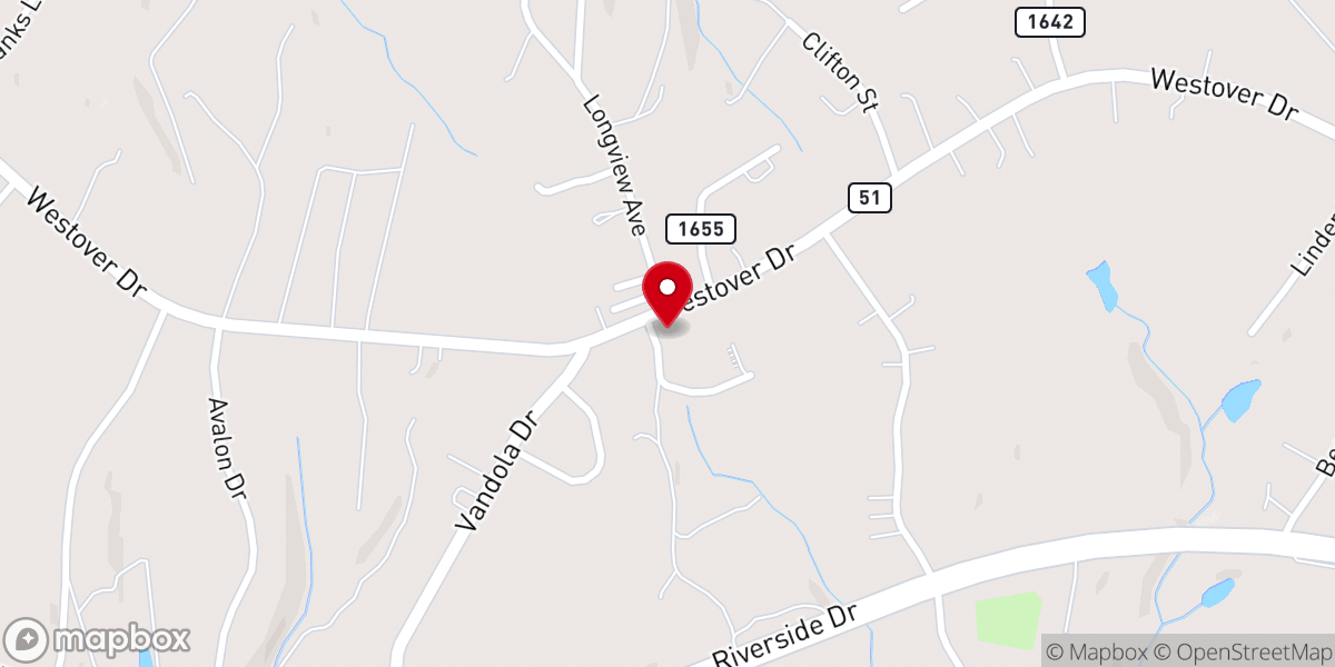 Map showing location of Knights of Columbus