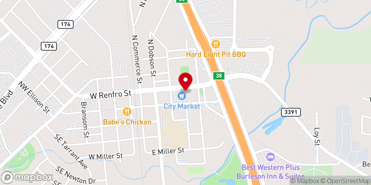 Map showing location of Grace Christian Fellowship