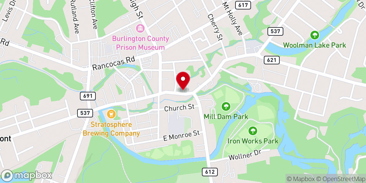 Map showing location of Beacon of Hope